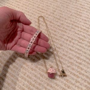 Kate Spade cupcake necklace and bracelet!